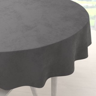 Sametový kulatý ubrus Velvet Premium SVP-017 Tmavě šedý - Biante.cz