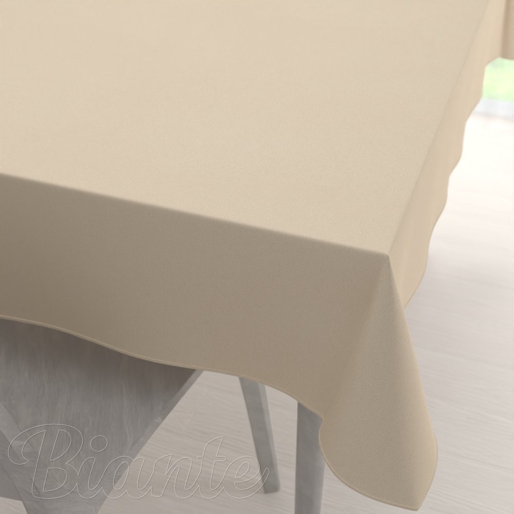 Velký dekorační obdélníkový ubrus BKS-407 Krémově béžový - Biante.cz