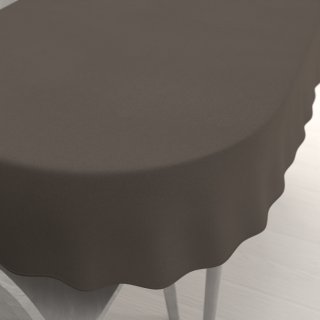 Dekorační oválný ubrus BKU-113 Hnědošedý - Biante.cz Dekorační oválný ubrus BKU-113 Hnědošedý - Biante.cz