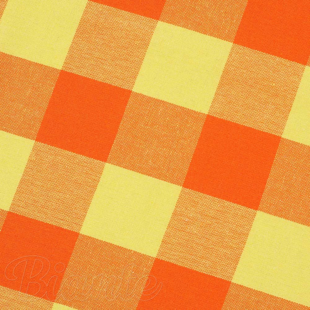 Kuchyňská bavlněná utěrka Olivia OL-003 Oranžovo-žlutá kostka velká - detail 1 - Biante.cz Kuchyňská bavlněná utěrka Olivia OL-003 Oranžovo-žlutá kostka velká - detail 1 - Biante.cz