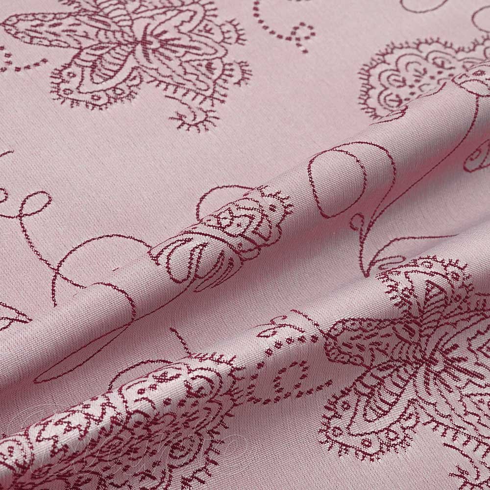 Teflonová látka na ubrusy TF-138 Hnědovínové květované ornamenty na starofialovém - šířka 170 cm - detail 2 - Biante.cz