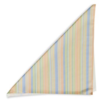 Bavlněný šátek Sandra SA-734 Pastelově barevné proužky - detail 1 - Biante.cz