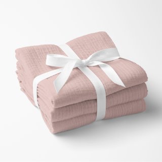 Mušelínová utierka Nature MSN-072 Pastelovo staroružová - sada 3 ks - Biante.sk Mušelínová utierka Nature MSN-072 Pastelovo staroružová - sada 3 ks - Biante.sk