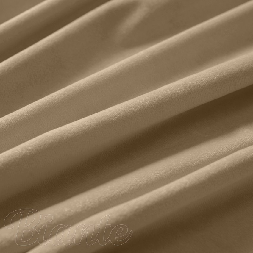 Sametová látka Velvet Premium SVP-045 Kávově béžová - šířka 300 cm - detail 4 - Biante.cz