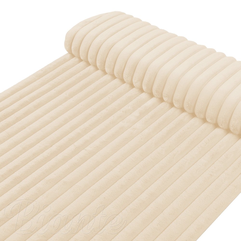 Plyš/umelá kožušina PL-009 Svetlo béžová - šírka 150 cm - detail 1 - Biante.sk