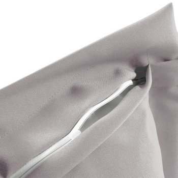 Dekorační povlak na polštář s lemem Rongo RG-101 Světle šedý - detail 1 - Biante.cz