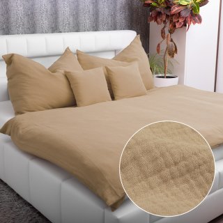 Mušelínové posteľné obliečky Nature MSN-024 Pieskovo béžové - Biante.sk Mušelínové posteľné obliečky Nature MSN-024 Pieskovo béžové - Biante.sk