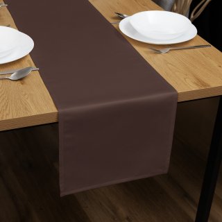 Saténový běhoun na stůl polyesterový Satén LUX-042 Čokoládově hnědý - Biante.cz Saténový běhoun na stůl polyesterový Satén LUX-042 Čokoládově hnědý - Biante.cz
