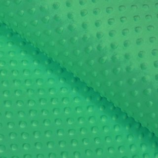 Dětská látka Minky TOP 3D puntíky MKP-054 Sytě zelená - šířka 170 cm - Biante.cz Dětská látka Minky TOP 3D puntíky MKP-054 Sytě zelená - šířka 170 cm - Biante.cz
