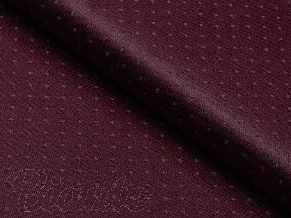 Dekorační látka PM-001 Drobné nopky - tmavě vínová - šířka 160 cm - Biante.cz