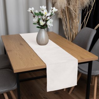 Sametový běhoun na stůl Velvet Premium SVP-024 Krémově bílý - detail 1 - Biante.cz