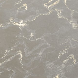 Sametová látka Isabela IBL-019 Zlatý/kouřový mramor na šedobéžovém - šířka 280 cm - detail 1 - Biante.cz Sametová látka Isabela IBL-019 Zlatý/kouřový mramor na šedobéžovém - šířka 280 cm - detail 1 - Biante.cz