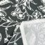 Dekorační látka PML-105 Bílé květiny na černém - šířka 150 cm - detail 4 - Biante.cz
