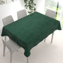 Sametový obdélníkový ubrus Velvet Premium SVP-040 Lesní zelená - detail 1 - Biante.cz
