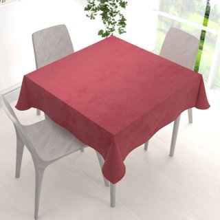 Zamatový štvorcový obrus Velvet Prémium SVP-050 Vínovo červený - detail 1 - Biante.sk