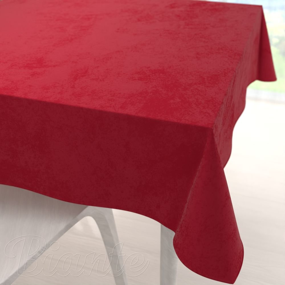 Velký sametový čtvercový ubrus Velvet Premium SVP-038 Sytě červený - Biante.cz