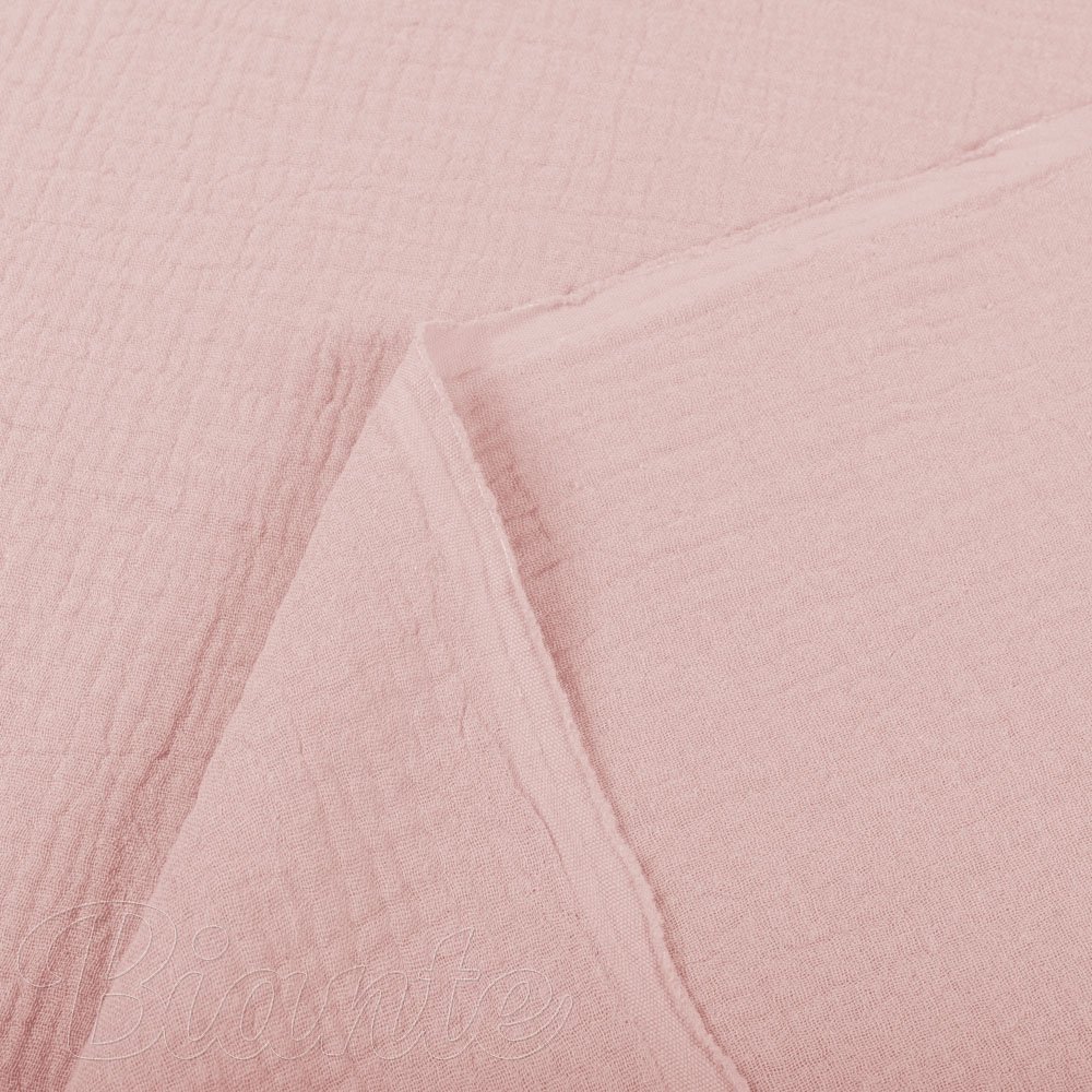 Mušelín dvojitá gázovina MSN-078 Pudrově růžová - metráž šířka 140 cm - detail 3 - Biante.cz