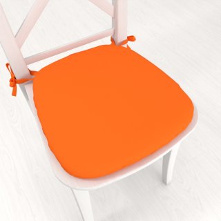 Oblý podsedák Rongo RG-035 Oranžový - 39x37x3 cm - Biante.cz