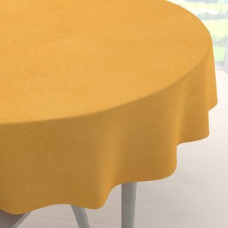 Dekorační kulatý ubrus BKW-211 Hořčicový žíhaný - Biante.cz Dekorační kulatý ubrus BKW-211 Hořčicový žíhaný - Biante.cz