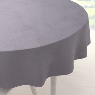 Sametový kulatý ubrus Velvet Premium SVP-013 Šedý - Biante.cz