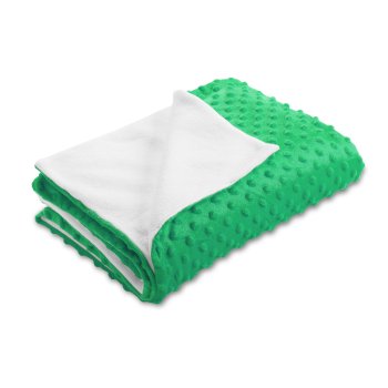 Dětská oboustranná deka Minky TOP 3D puntíky/Polar MKP-054 Sytě zelená - Biante.cz Dětská oboustranná deka Minky TOP 3D puntíky/Polar MKP-054 Sytě zelená - Biante.cz