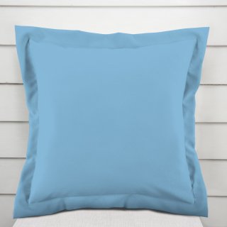 Dekorační povlak na polštář s lemem Rongo RG-100 Světle modrý - Biante.cz