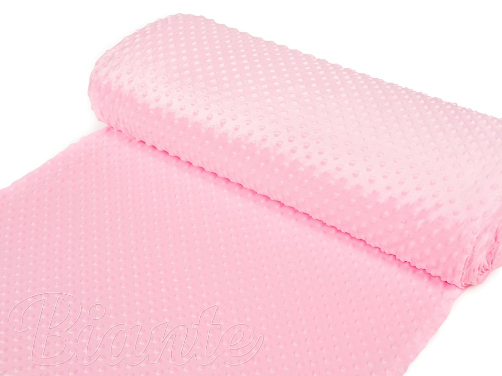 Dětská látka Minky 3D puntíky MKP-035 Světle růžová - šířka 150 cm - detail 2 - Biante.cz Dětská látka Minky 3D puntíky MKP-035 Světle růžová - šířka 150 cm - detail 2 - Biante.cz