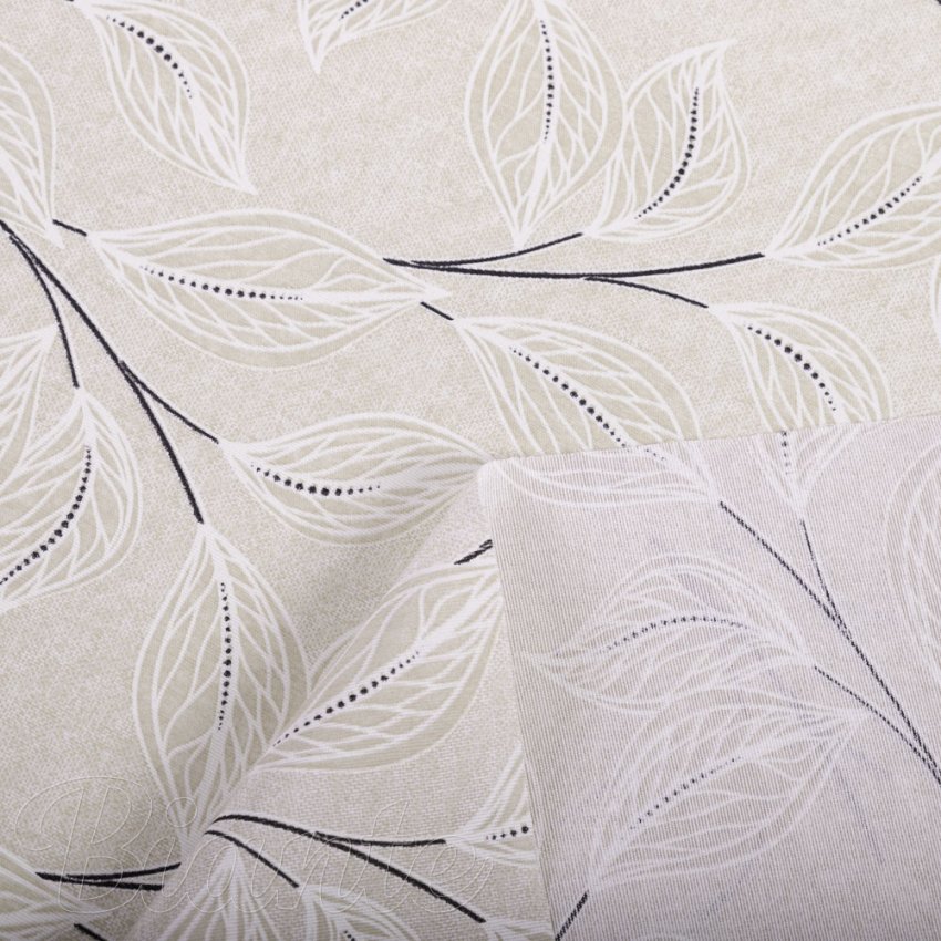 Dekorační látka Leona LN-164 Pnoucí lístky na režném - šířka 140 cm a 280 cm - detail 3 - Biante.cz