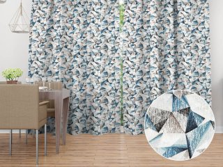 Dekorační závěs Porto PRT-007 Modro-hnědé krystaly - šířka 130 cm - Biante.cz Dekorační závěs Porto PRT-007 Modro-hnědé krystaly - šířka 130 cm - Biante.cz