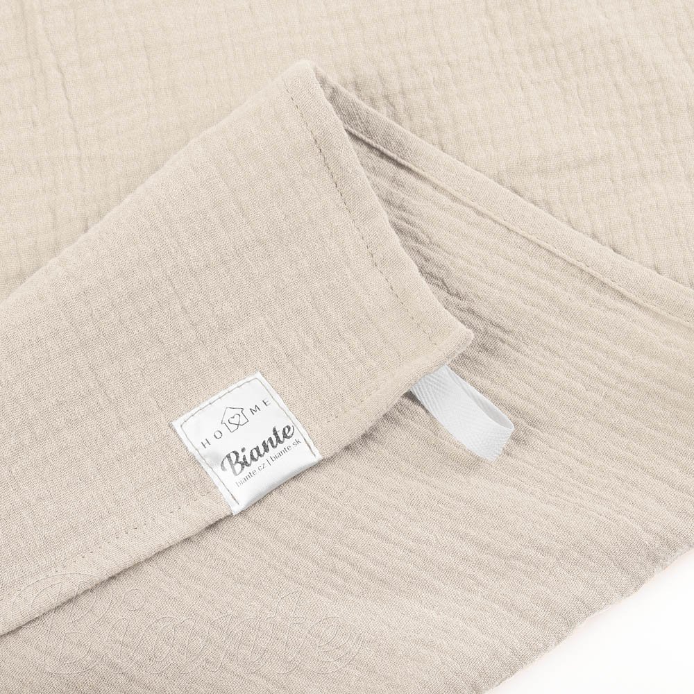 Mušelínová utěrka Nature MSN-015 Krémová - sada 3 ks - detail 1 - Biante.cz