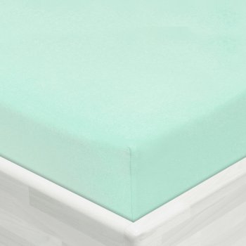 Jersey napínací prostěradlo JR-034 Mintové - Biante.cz