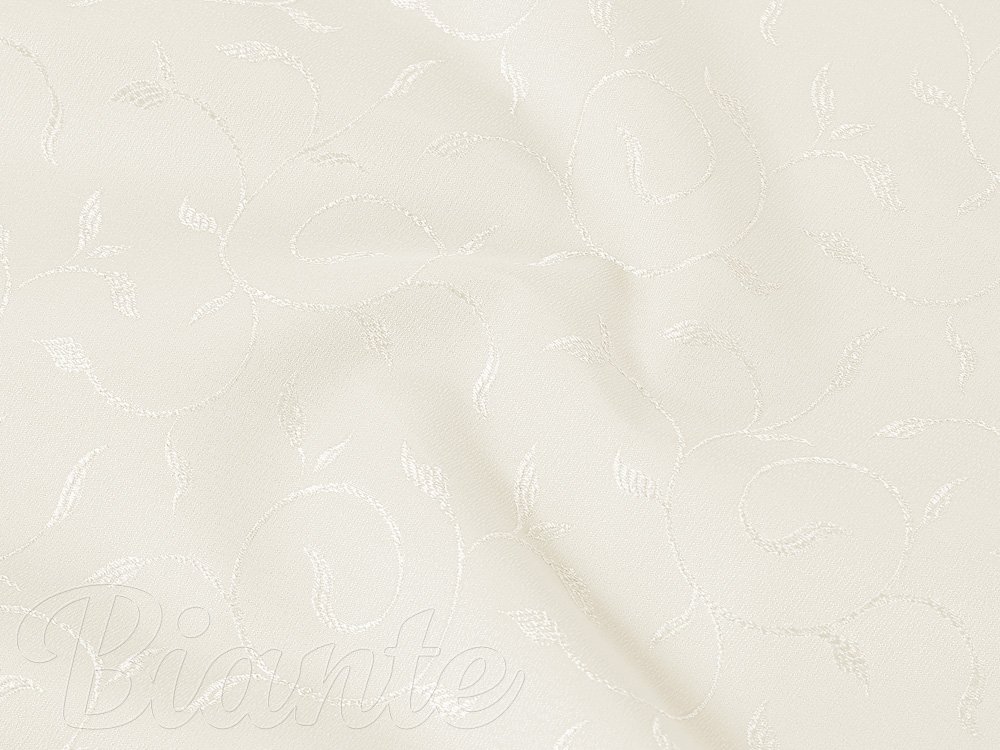 Teflonová látka na ubrusy TF-026 Pnoucí lístky - smetanová - šířka 160 cm - detail 1 - Biante.cz