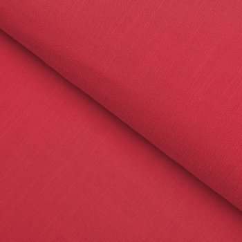 Lněná látka LEN-027 Sytě červená - metráž šířka 140 cm - detail 1 - Biante.cz