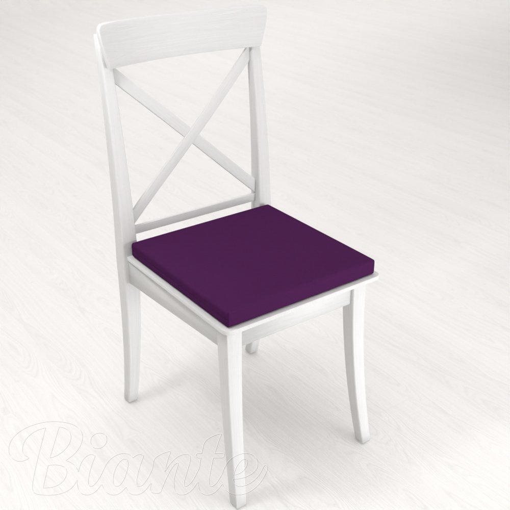 Štvorcový podsedák Rongo RG-064 Tmavo fialový - 38x38x3 cm - detail 1 - Biante.sk