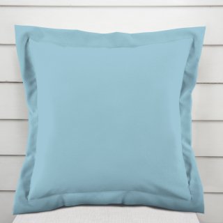 Bavlněný povlak na polštář s lemem Moni MO-078 Nebeská modrá - Biante.cz