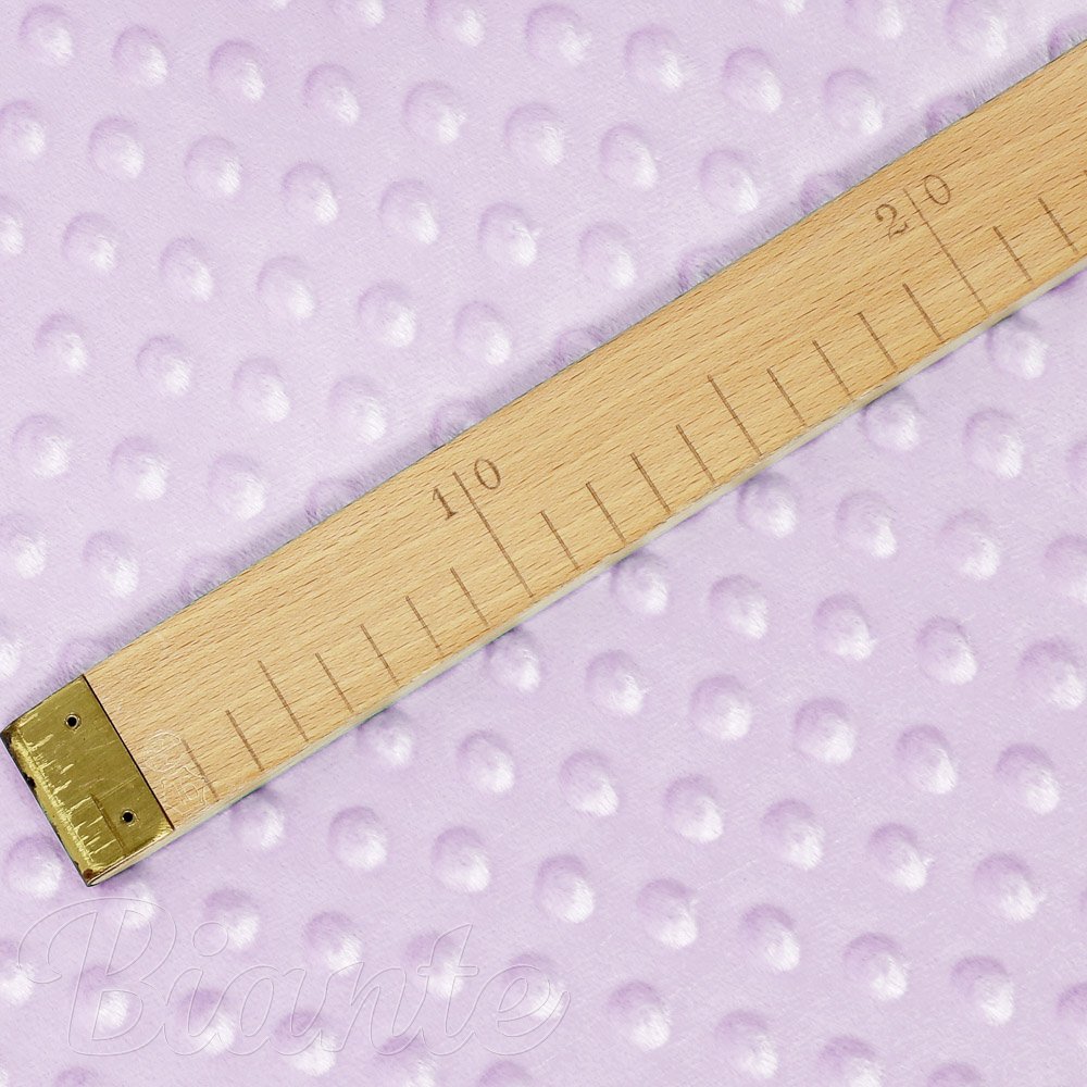 Dětská látka Minky 3D puntíky MKP-002 Fialová lila - šířka 150 cm - detail 5 - Biante.cz