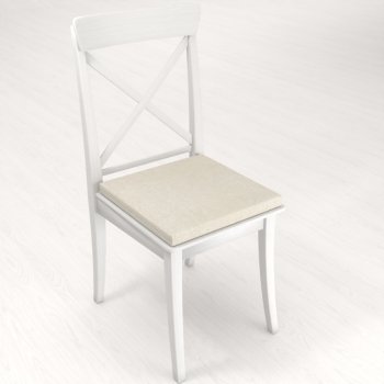 Čtvercový podsedák BKW-207 Pískový žíhaný - 38x38x3 cm - detail 1 - Biante.cz