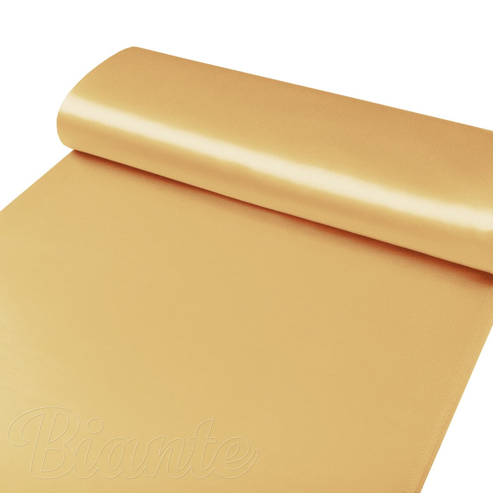 Látka polyesterový satén LUX-L063 Světle zlatá - šířka 150 cm - detail 4 - Biante.cz Látka polyesterový satén LUX-L063 Světle zlatá - šířka 150 cm - detail 4 - Biante.cz