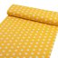 Bavlněná látka/plátno Sandra SA-735 Bílé puntíky na žlutooranžovém - šířka 160 cm - detail 1 - Biante.cz