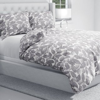 Bavlnené posteľné obliečky Sandra SA-511 Sivé ananásy na bielom - detail 1 - Biante.sk Bavlnené posteľné obliečky Sandra SA-511 Sivé ananásy na bielom - detail 1 - Biante.sk