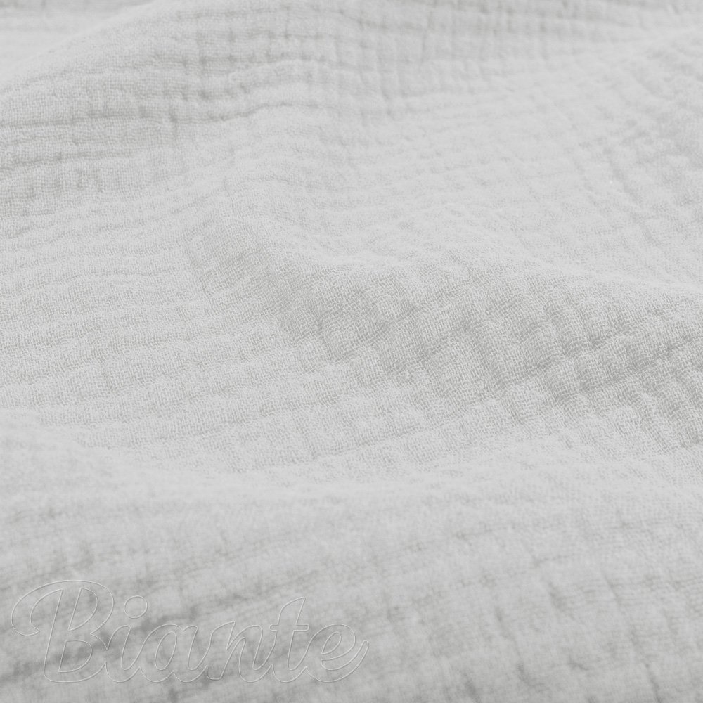 Mušelín dvojitá gázovina MSN-057 Bledě šedá - metráž šířka 140 cm - detail 1 - Biante.cz