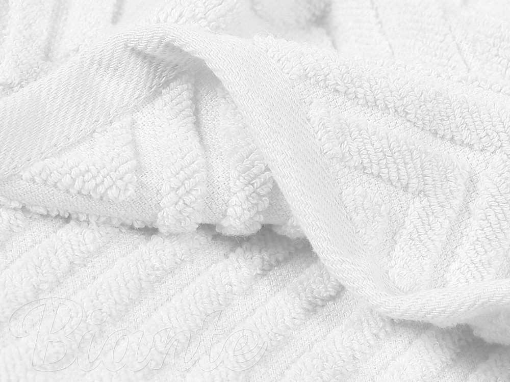 Froté ručník/osuška Bari cikcak bílá - detail 2 - Biante.cz