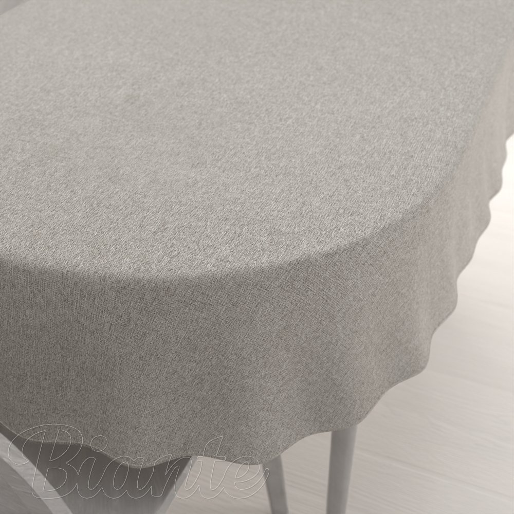 Velký dekorační oválný ubrus BKT-552 Přírodní režná - Biante.cz