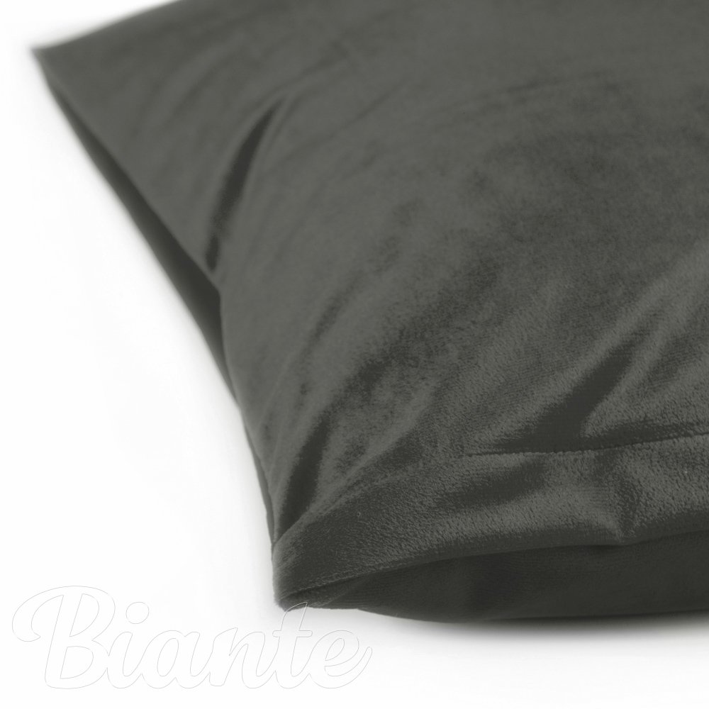 Sametový povlak na polštář Velvet Premium SVP-021 Tmavě šedozelený - detail 2 - Biante.cz