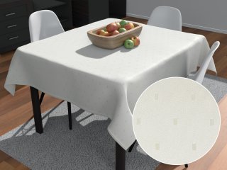 Teflónový štvorcový obrus TF-017 Obdĺžničky - lesklý smotanový - Biante.sk Teflónový štvorcový obrus TF-017 Obdĺžničky - lesklý smotanový - Biante.sk