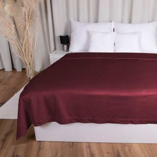 Zamatový prehoz na posteľ Velvet Prémium SVP-010 Tmavo vínový - Biante.sk