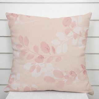 Bavlněný povlak na polštář Sandra SA-682 Eukalyptové listy na pastelově růžovém - Biante.cz Bavlněný povlak na polštář Sandra SA-682 Eukalyptové listy na pastelově růžovém - Biante.cz