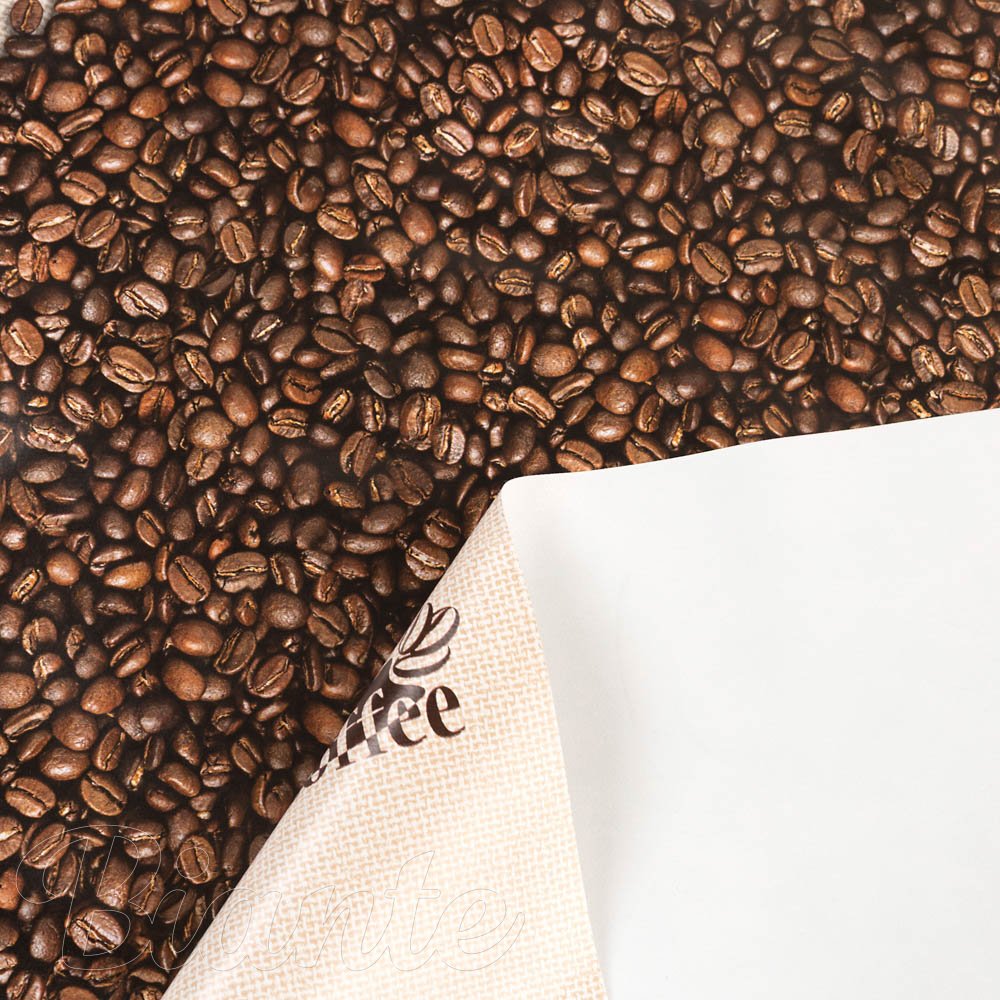 PVC obrus Káva na svetlo hnedom PV-212 - metráž š. 140 cm - detail 3 - Biante.sk