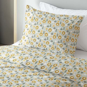 Dětské bavlněné ložní povlečení Sandra SA-565 Lvi na šedém - detail 1 - Biante.cz