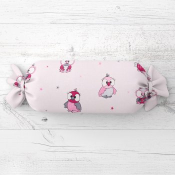 Dětský polštář válec bonbon Sandra SA-726 Růžové sovičky na bledě růžovém - Biante.cz Dětský polštář válec bonbon Sandra SA-726 Růžové sovičky na bledě růžovém - Biante.cz